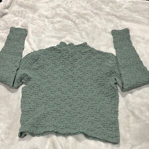 a new day Textured Green Top